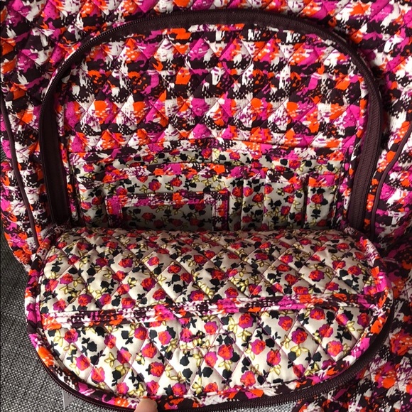 Vera Bradley campus backpack and lunch brunch bag set Houndstooth Tweed - Picture 9 of 13